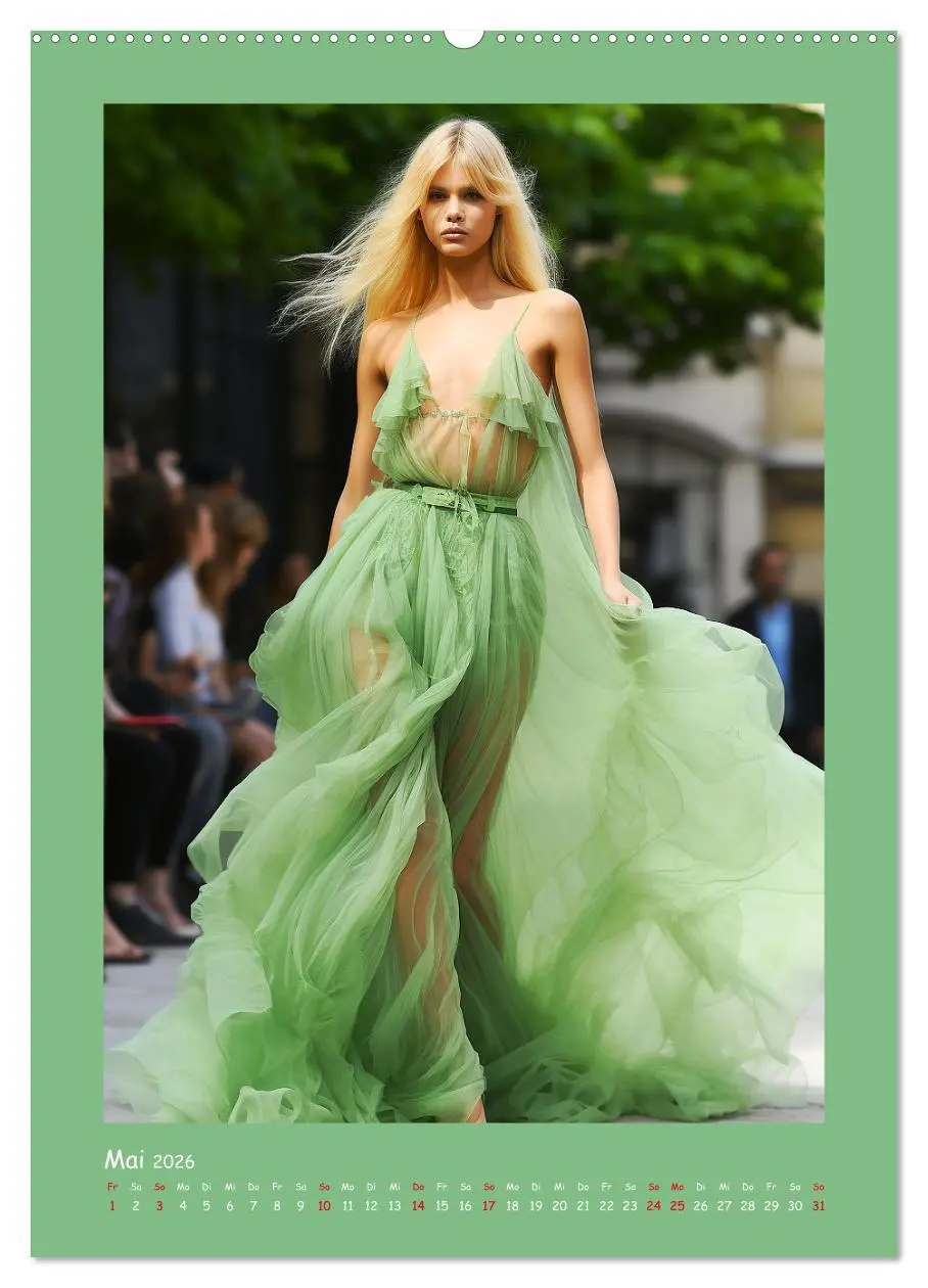 Bild: 9783516307788 | Fashion Show. Zeitlose Haute Coutour (Wandkalender 2026 DIN A2...