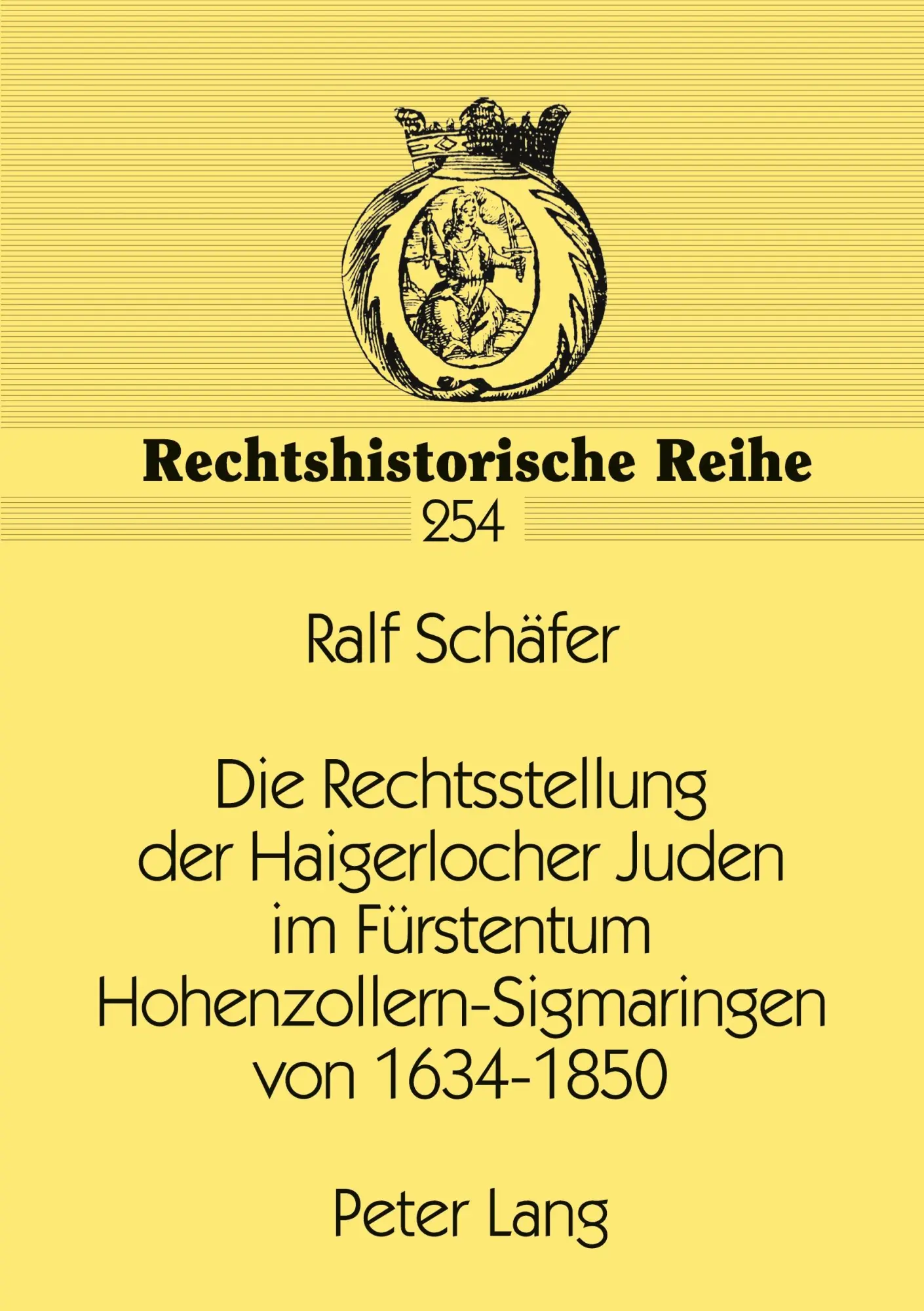 Cover: 9783631387788 | Die Rechtsstellung der Haigerlocher Juden im Fürstentum...