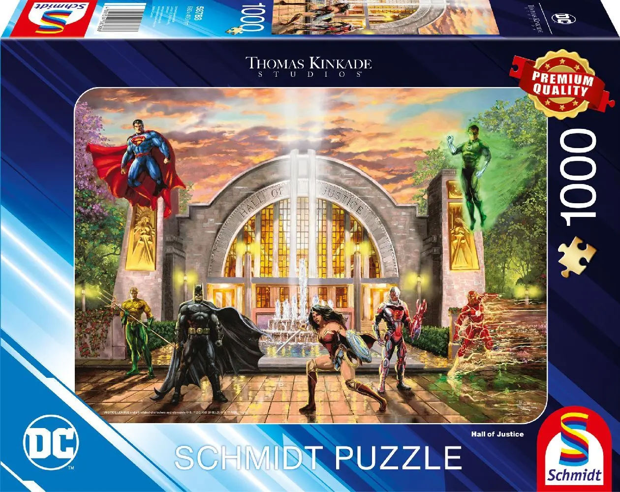 Cover: 4001504587888 | DC, Hall Of Justic | Spiel | Schachtel | 58788 | 2024 | Schmidt Spiele