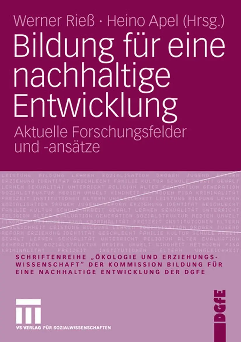 Cover: 9783531147888 | Bildung für eine nachhaltige Entwicklung | Heino Apel (u. a.) | Buch