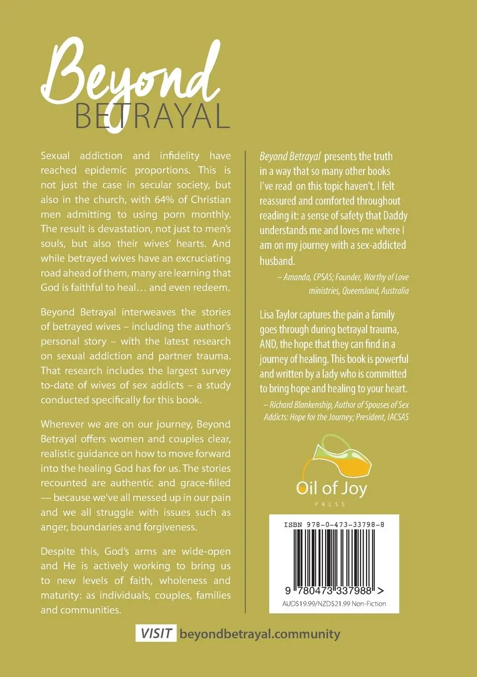 Rückseite: 9780473337988 | Beyond Betrayal | Lisa Taylor | Taschenbuch | Englisch | 2015