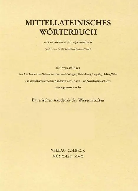 Mittellateinisches Wörterbuch 47. Lieferung (ineptus - initium)