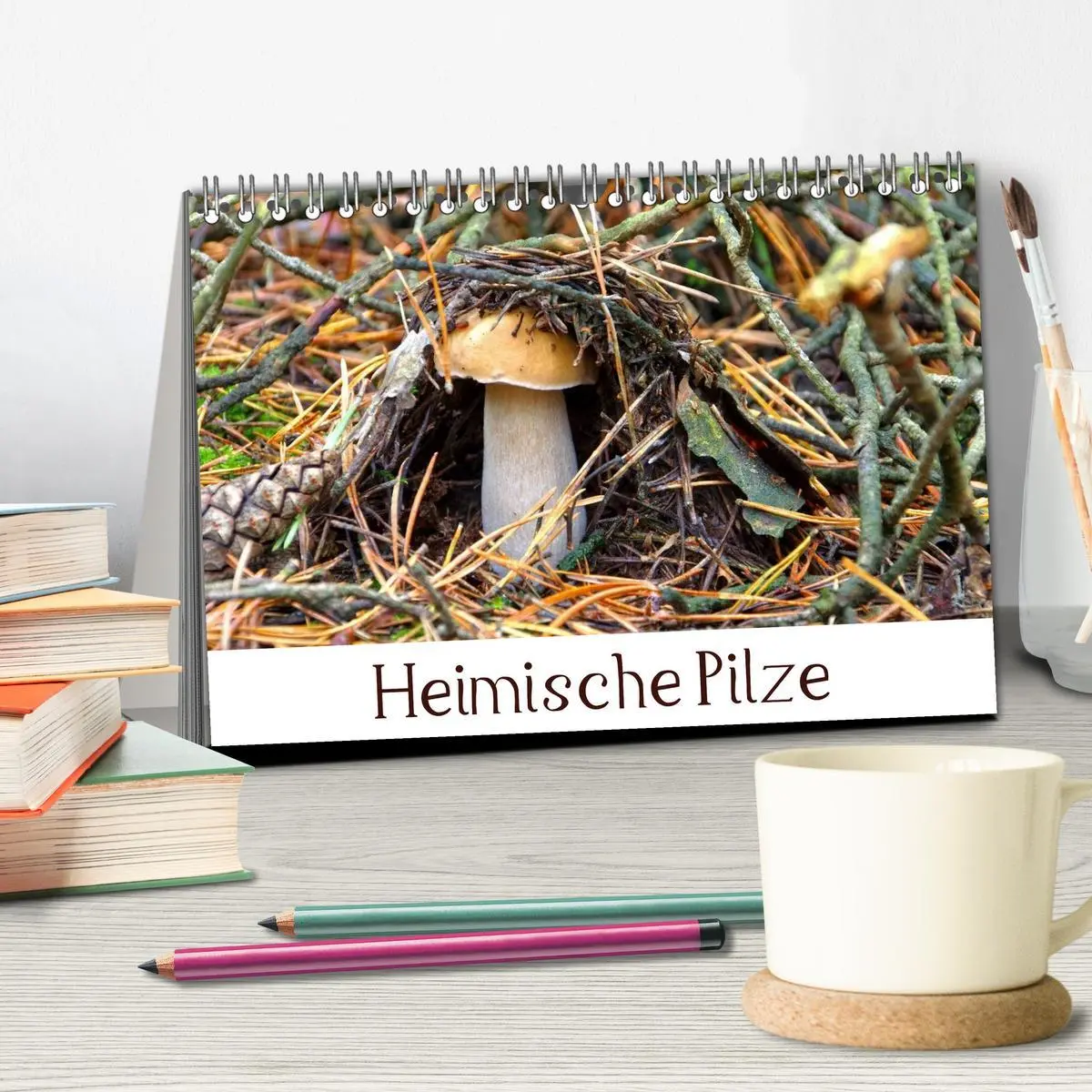 Bild: 9783516077988 | Heimische Pilze (Tischkalender 2026 DIN A5 quer), CALVENDO...