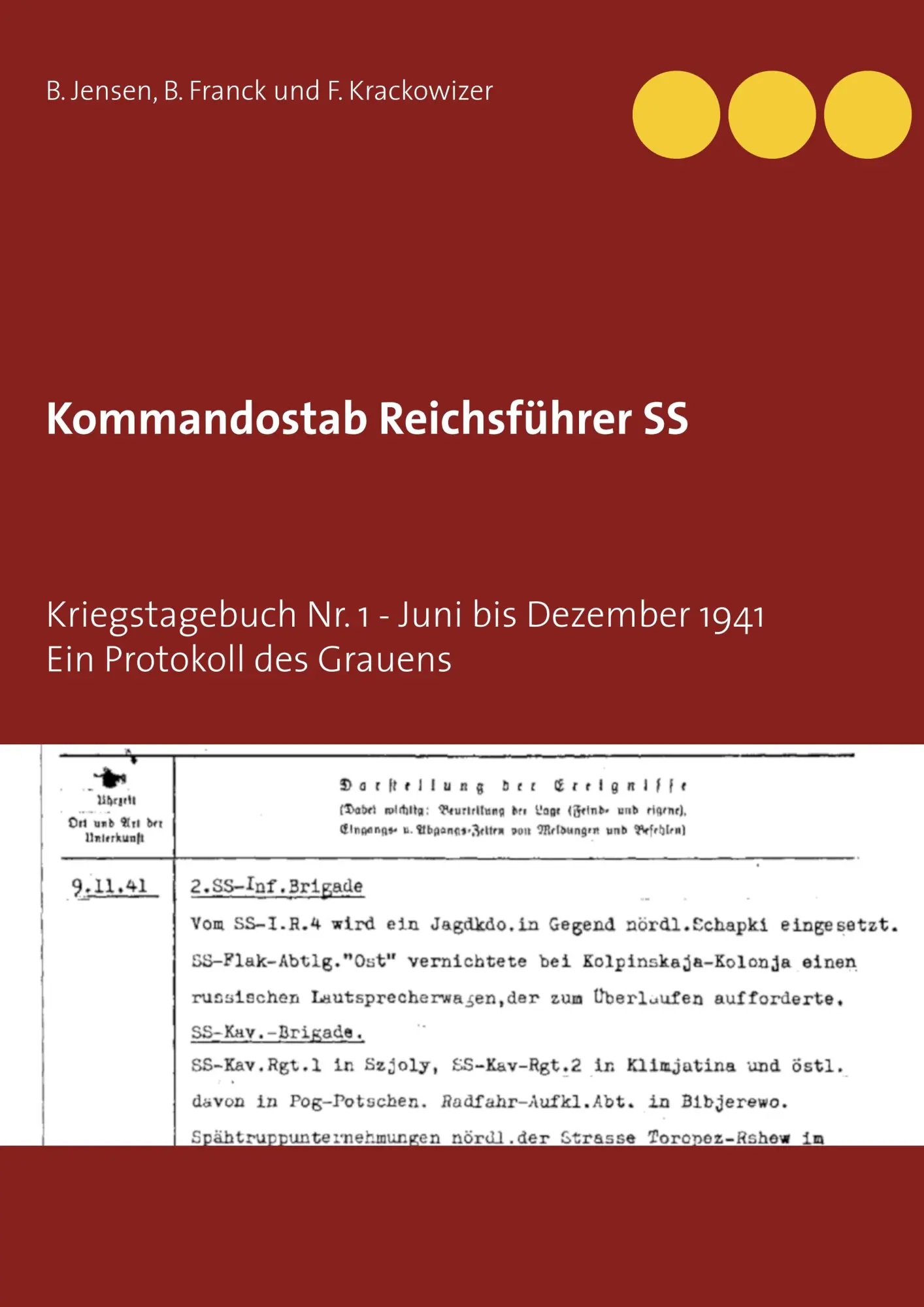 Cover: 9783751917988 | Kommandostab Reichsführer SS | B. Jensen (u. a.) | Taschenbuch | 92 S.