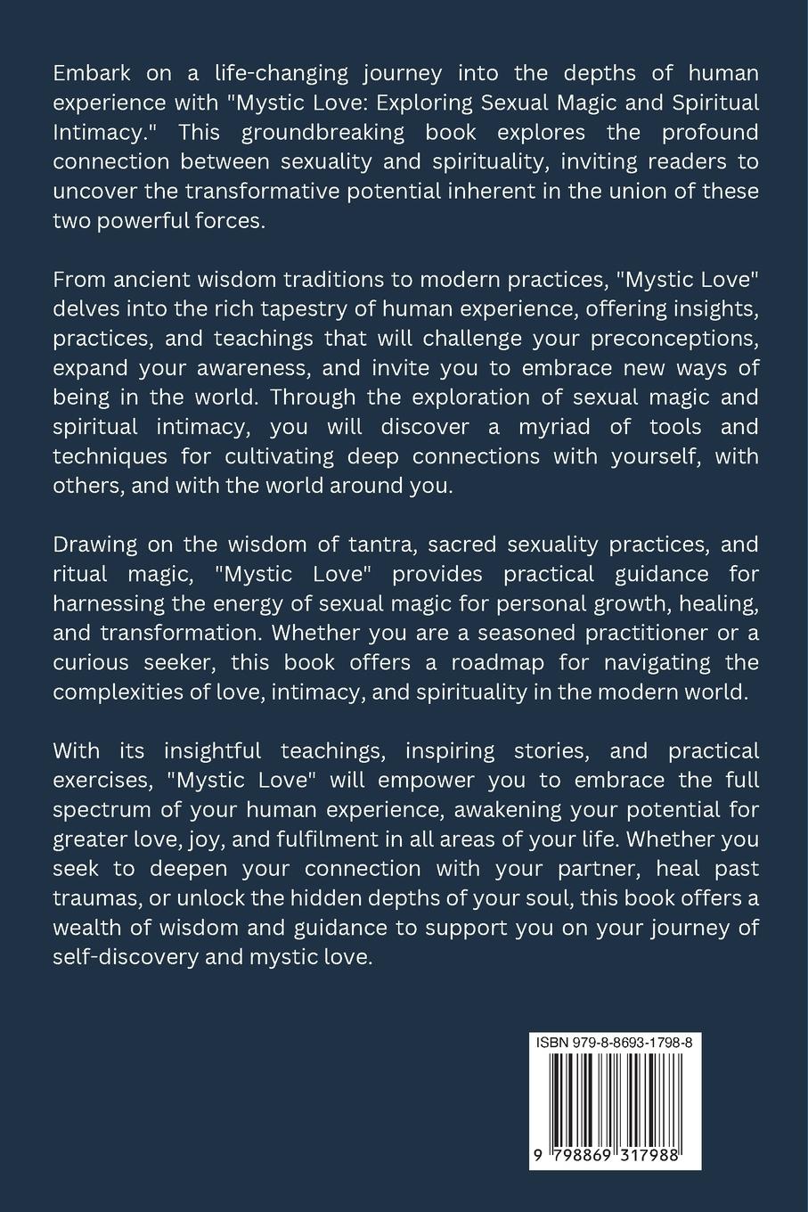 Rückseite: 9798869317988 | Mystic Love | Exploring Sexual Magic and Spiritual Intimacy | Johnson