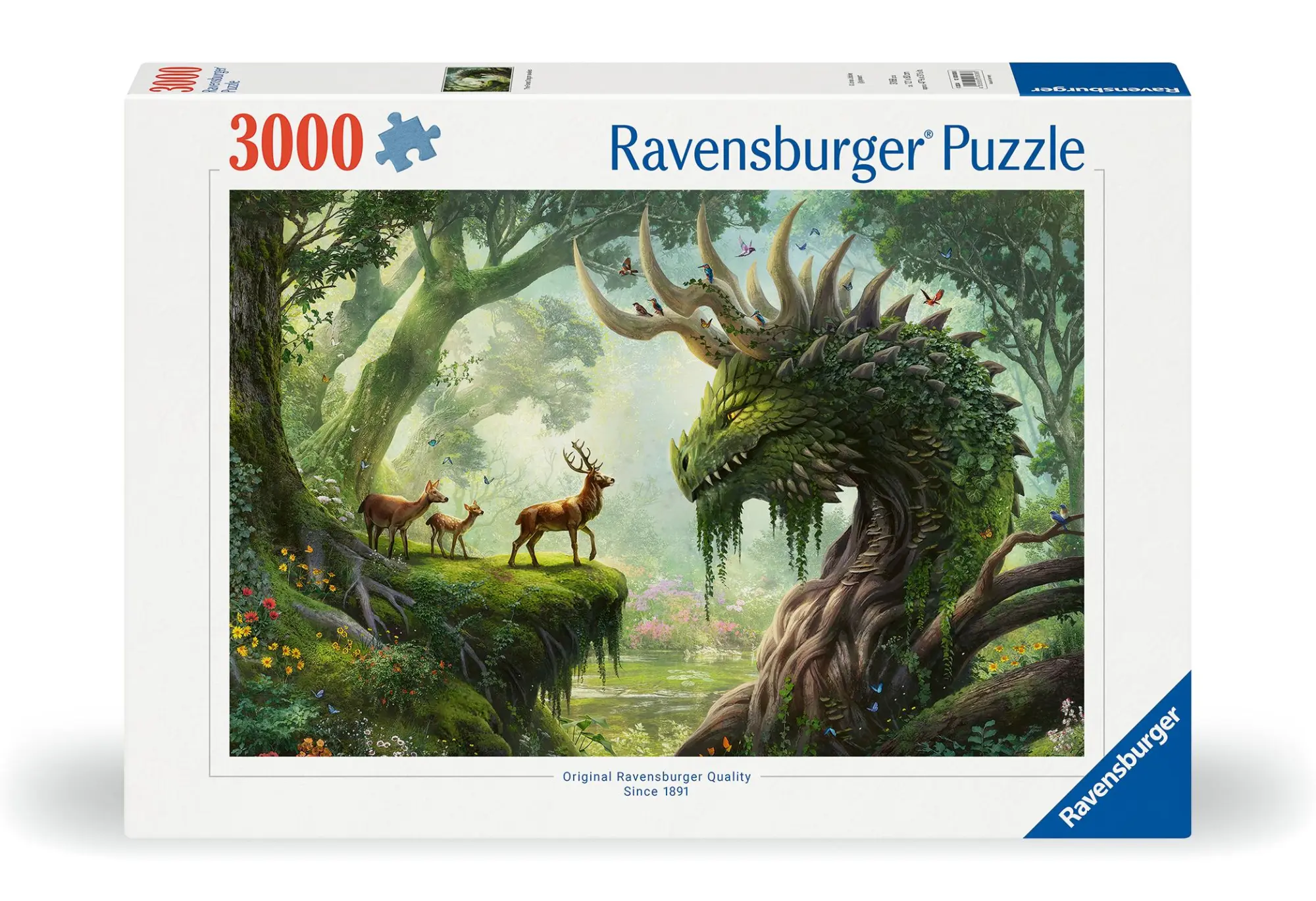 Cover: 4005555008088 | Erwachsenenpuzzle 3000 Teile - Der Walddrache erwacht | Spiel | 2024