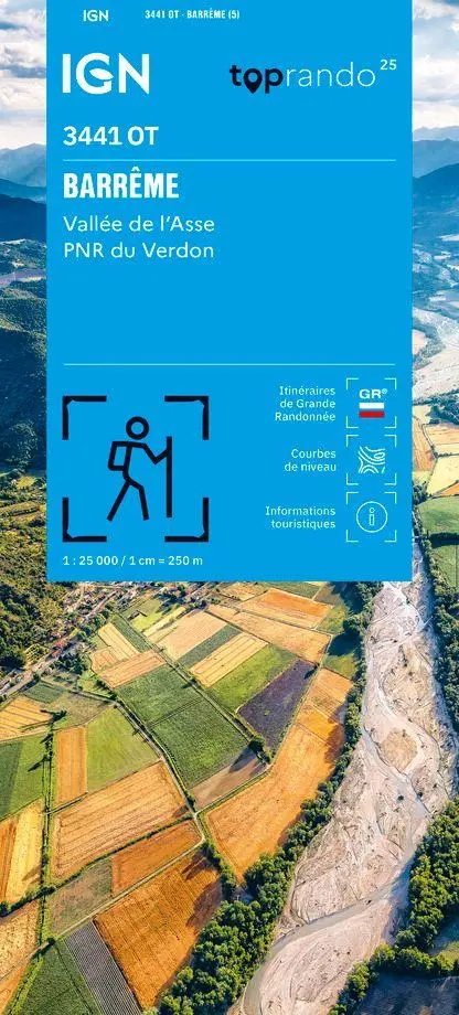 Cover: 9782758558088 | 3441OT Barrême Vallée de | 1:25000 | (Land-)Karte | Französisch | 2026