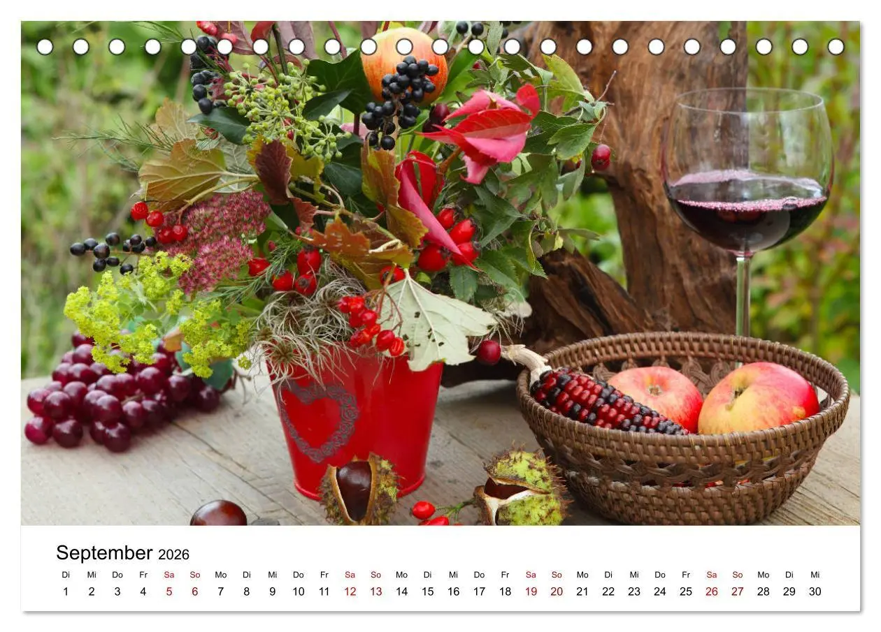 Bild: 9783457878088 | Weinkalender (Tischkalender 2026 DIN A5 quer), CALVENDO Monatskalender