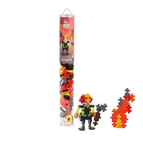 Cover: 5710409108188 | Plus-Plus 100 Tube Kreativ Bausteine Feuerwehrmann | 9604294 | 2024