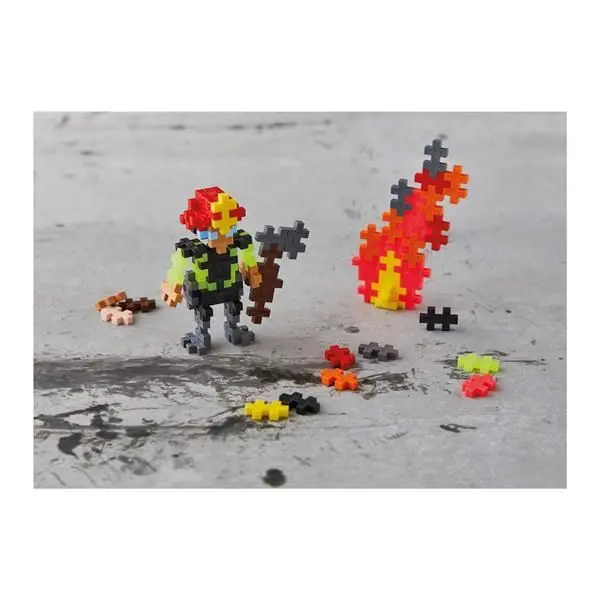 Bild: 5710409108188 | Plus-Plus 100 Tube Kreativ Bausteine Feuerwehrmann | 9604294 | 2024