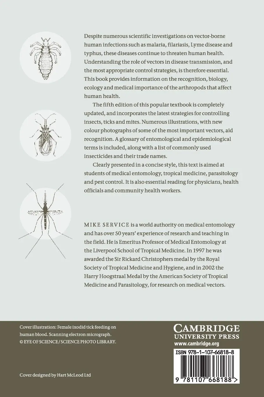 Rückseite: 9781107668188 | Medical Entomology for Students | Mike Service | Taschenbuch | 2012