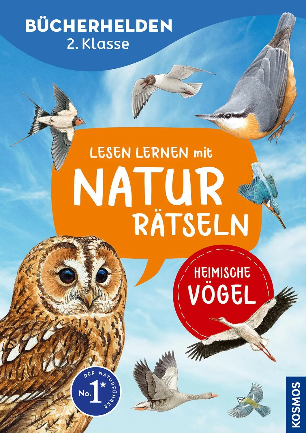 Cover: 9783440178188 | Lesen lernen mit Naturrätseln, Bücherhelden 2. Klasse, heimische Vögel