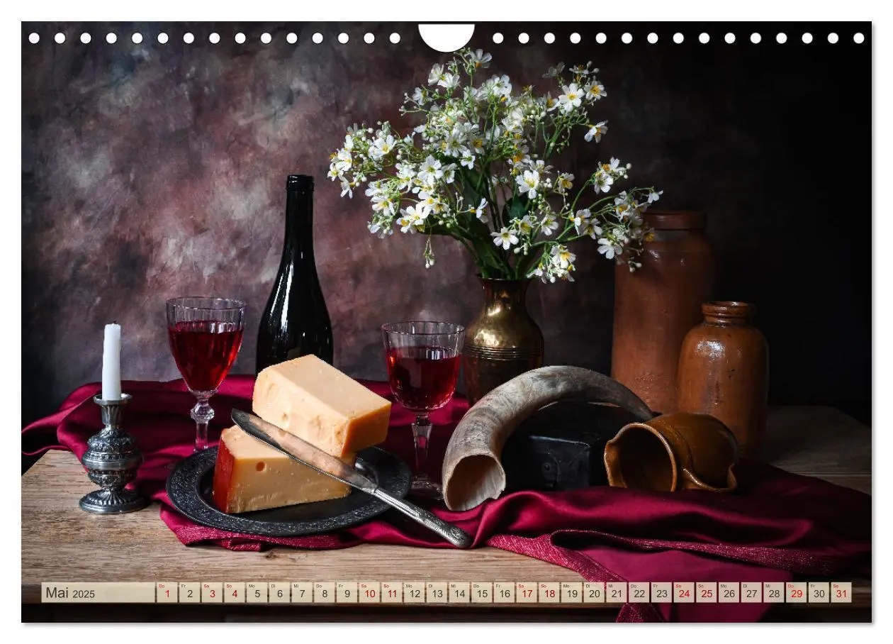 Bild: 9783457178188 | Stillleben Alte Meister (Wandkalender 2025 DIN A4 quer), CALVENDO...