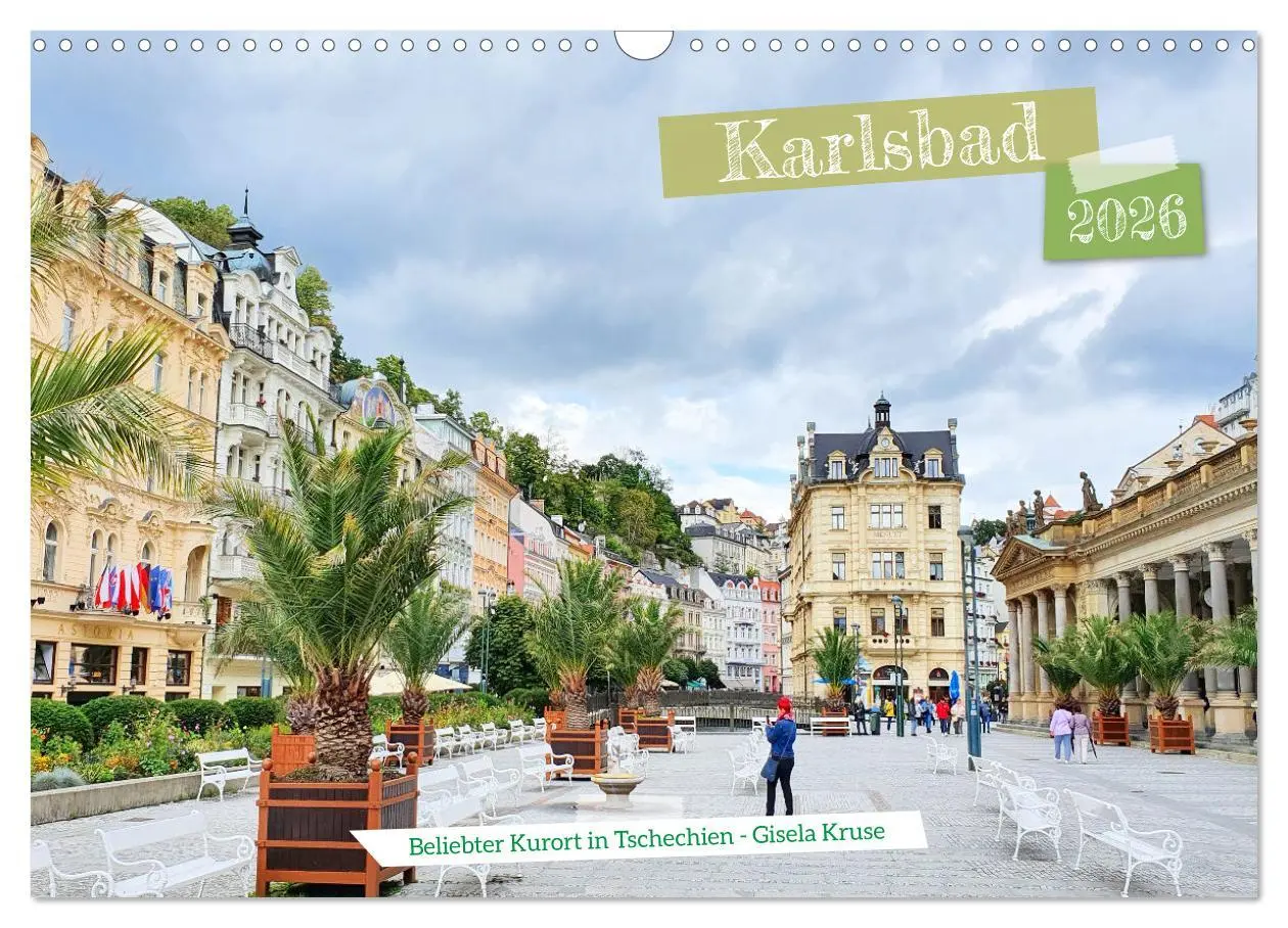 Cover: 9783457558188 | Karlsbad - Beliebter Kurort in Tschechien (Wandkalender 2026 DIN A3...