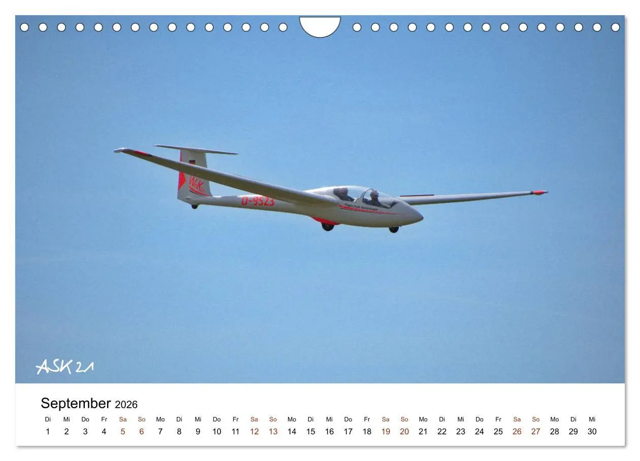 Bild: 9783457868188 | Faszination Kunst- und Segelflug (Wandkalender 2026 DIN A4 quer),...