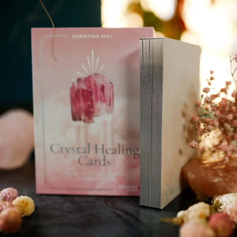 Bild: 9783868268188 | Crystal Healing Cards - 44 Karten mit Botschaften und Anleitung...