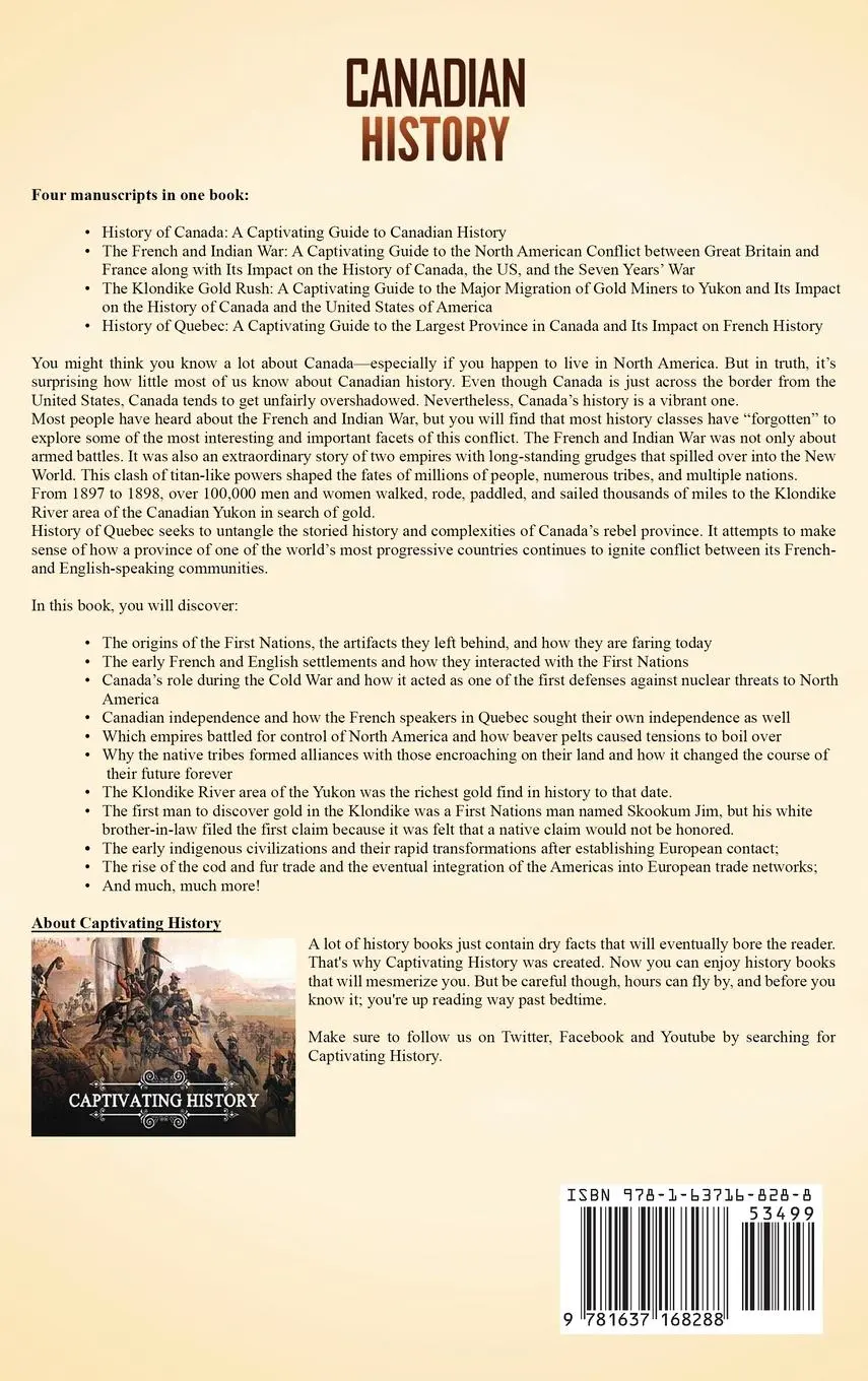 Rückseite: 9781637168288 | Canadian History | Captivating History | Buch | Englisch | 2023