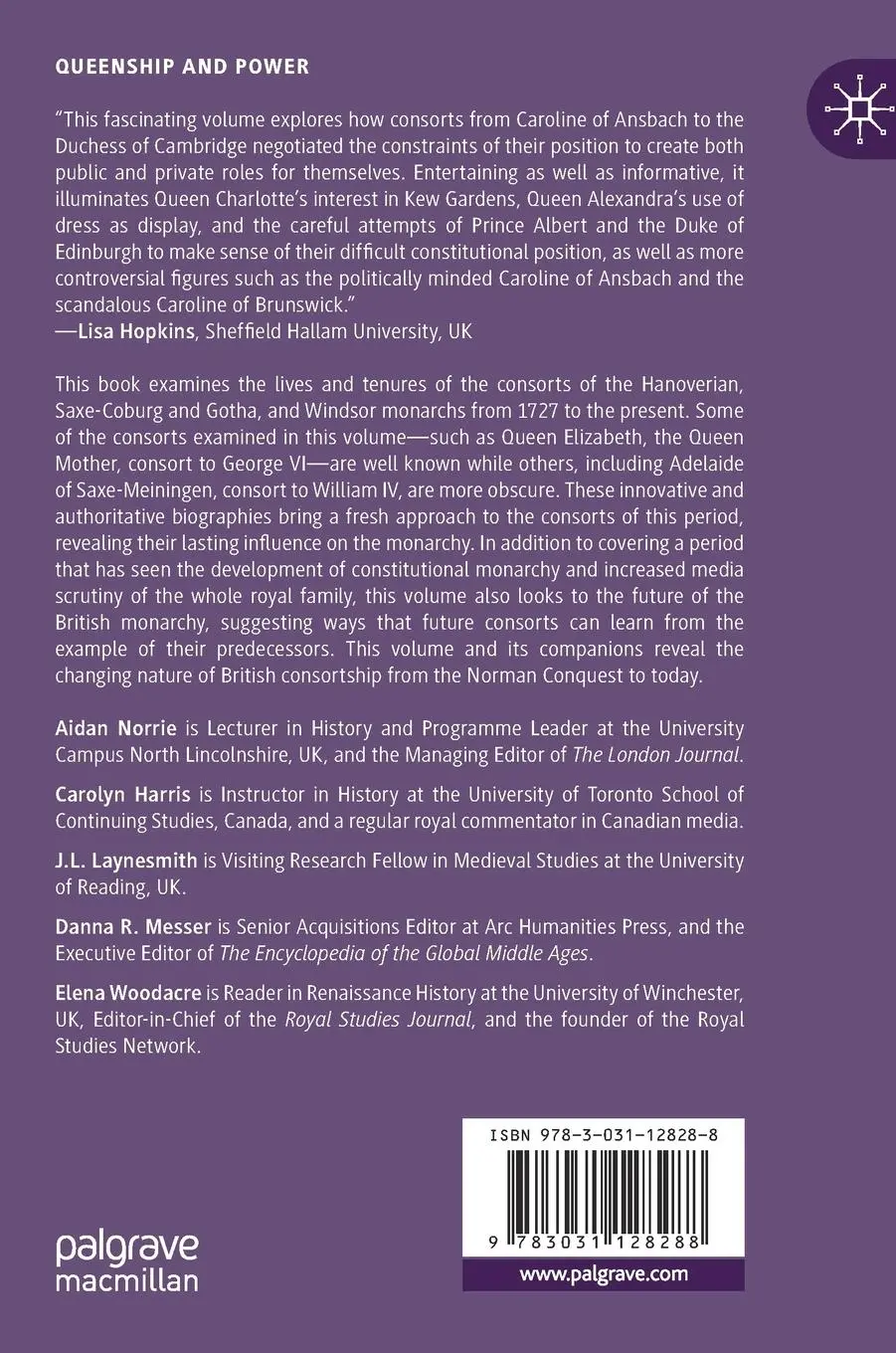 Rückseite: 9783031128288 | Hanoverian to Windsor Consorts | Power, Influence, and Dynasty | Buch