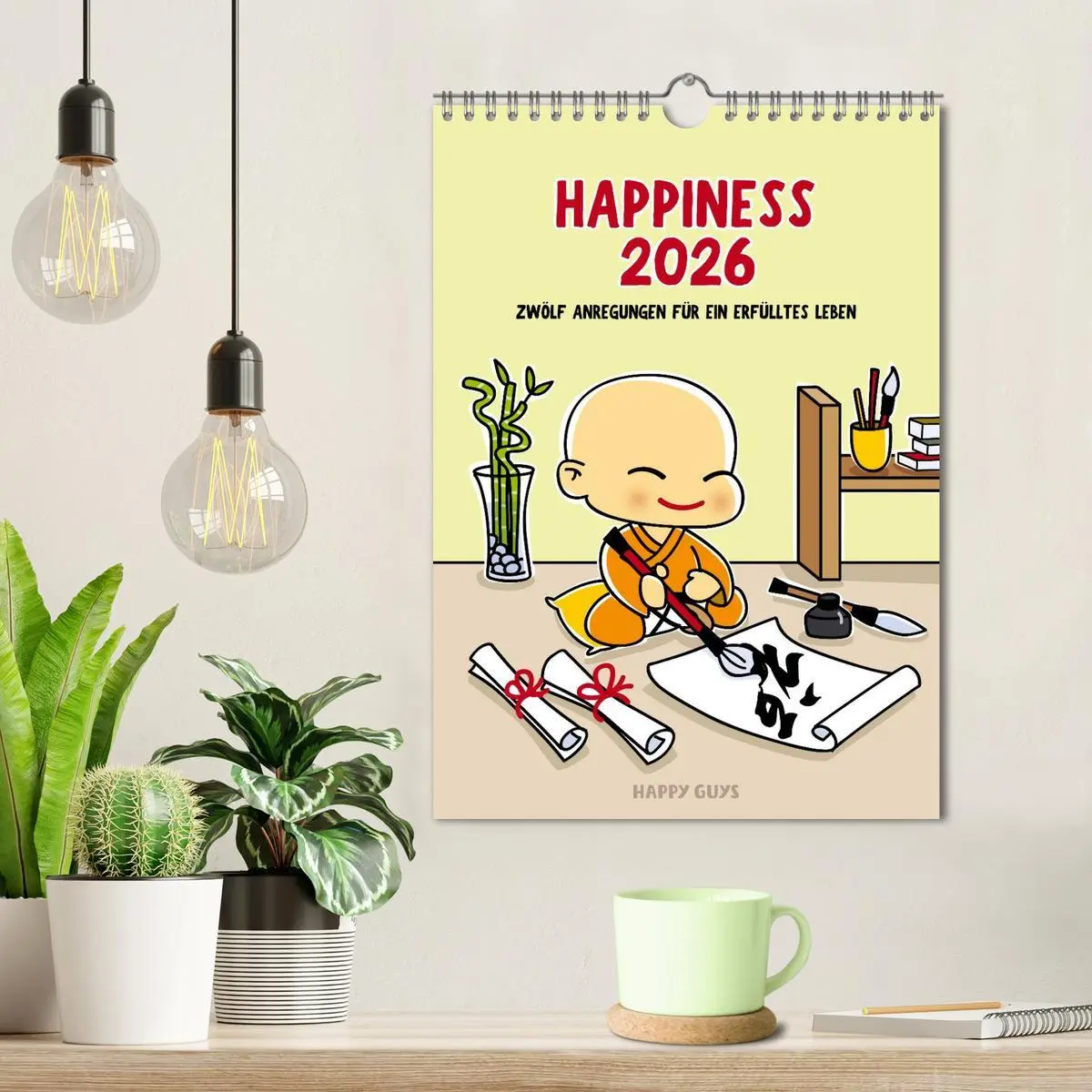 Bild: 9783516638288 | Happiness 2026 (Wandkalender 2026 DIN A4 hoch), CALVENDO...