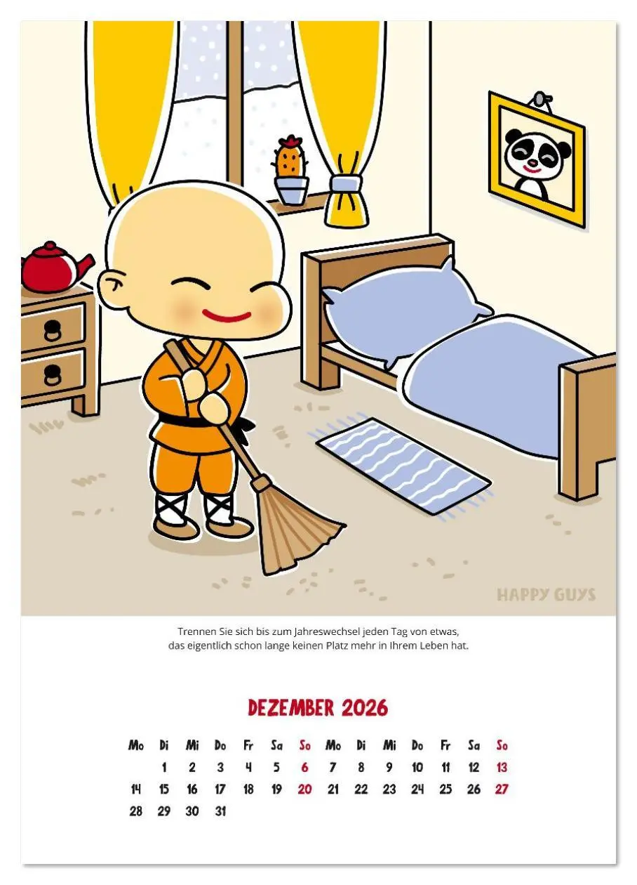 Bild: 9783516638288 | Happiness 2026 (Wandkalender 2026 DIN A4 hoch), CALVENDO...