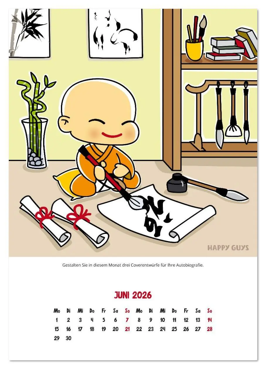 Bild: 9783516638288 | Happiness 2026 (Wandkalender 2026 DIN A4 hoch), CALVENDO...