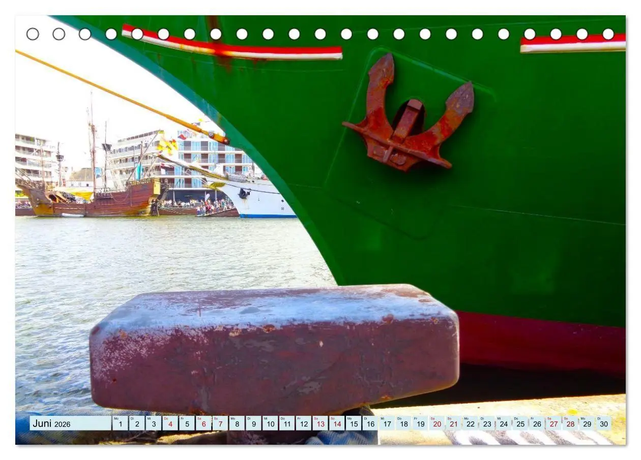 Bild: 9783516708288 | Ein detaillierter Blick auf Segelschiffe (Tischkalender 2026 DIN A5...
