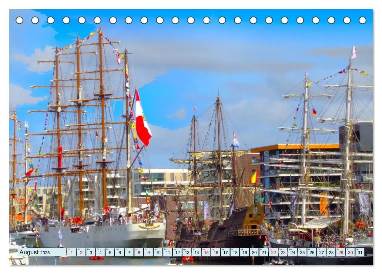 Bild: 9783516708288 | Ein detaillierter Blick auf Segelschiffe (Tischkalender 2026 DIN A5...