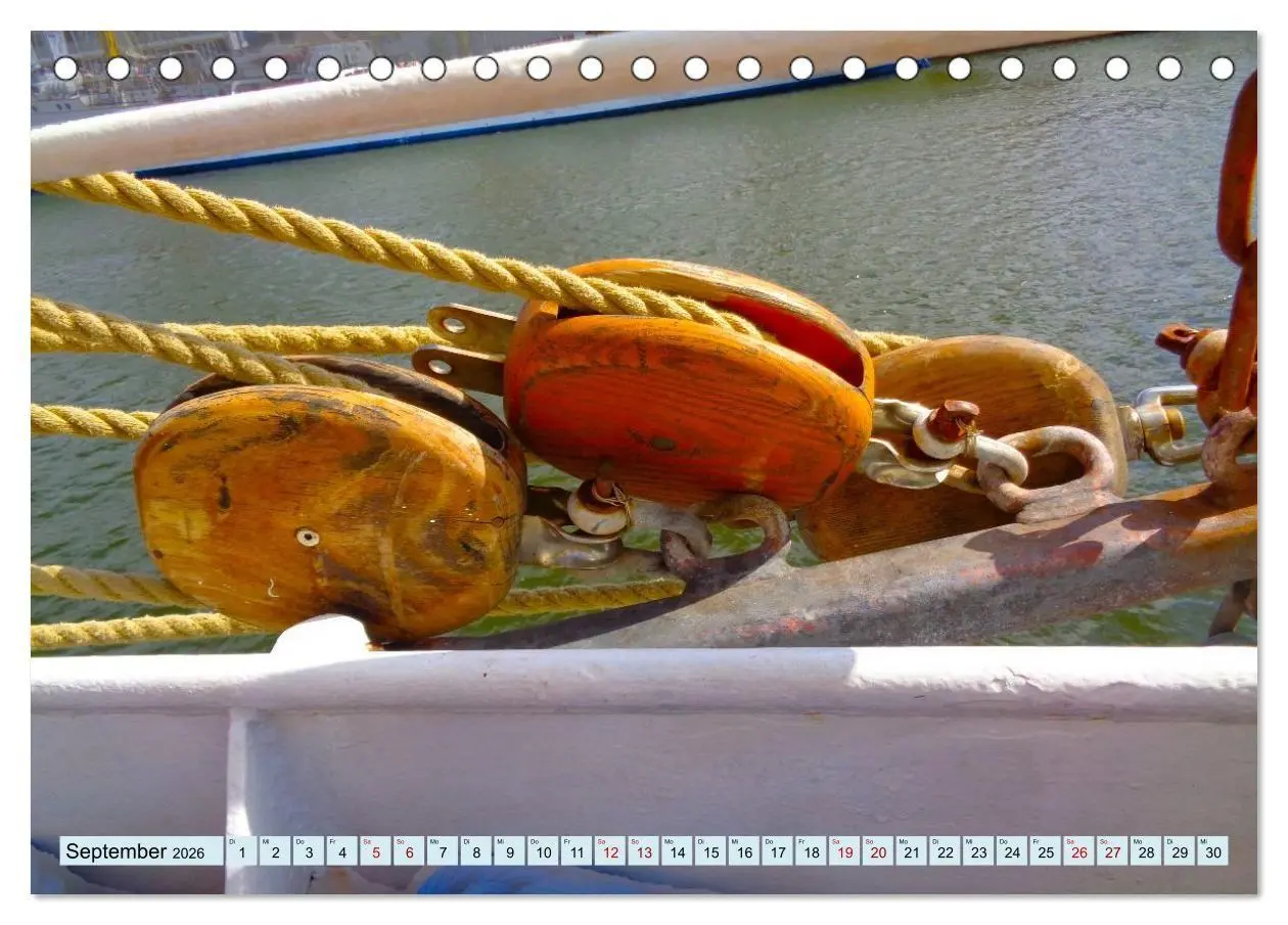 Bild: 9783516708288 | Ein detaillierter Blick auf Segelschiffe (Tischkalender 2026 DIN A5...