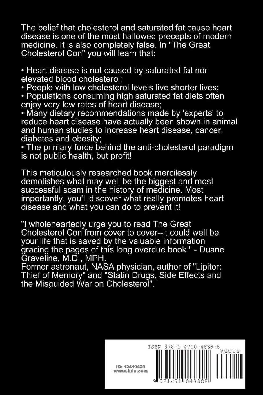 Rückseite: 9781471048388 | The Great Cholesterol Con | Anthony Colpo | Taschenbuch | Englisch