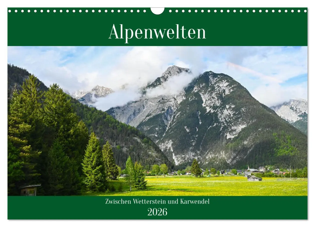 Cover: 9783457398388 | Alpenwelten-Zwischen Wetterstein und Karwendel (Wandkalender 2026...