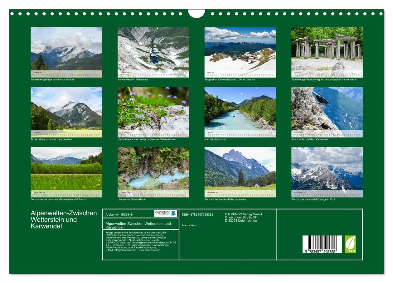 Bild: 9783457398388 | Alpenwelten-Zwischen Wetterstein und Karwendel (Wandkalender 2026...