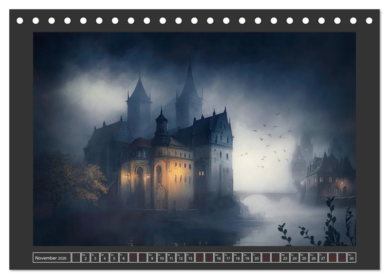 Bild: 9783457538388 | Geheimnisse der dunklen Stadt (Tischkalender 2026 DIN A5 quer),...