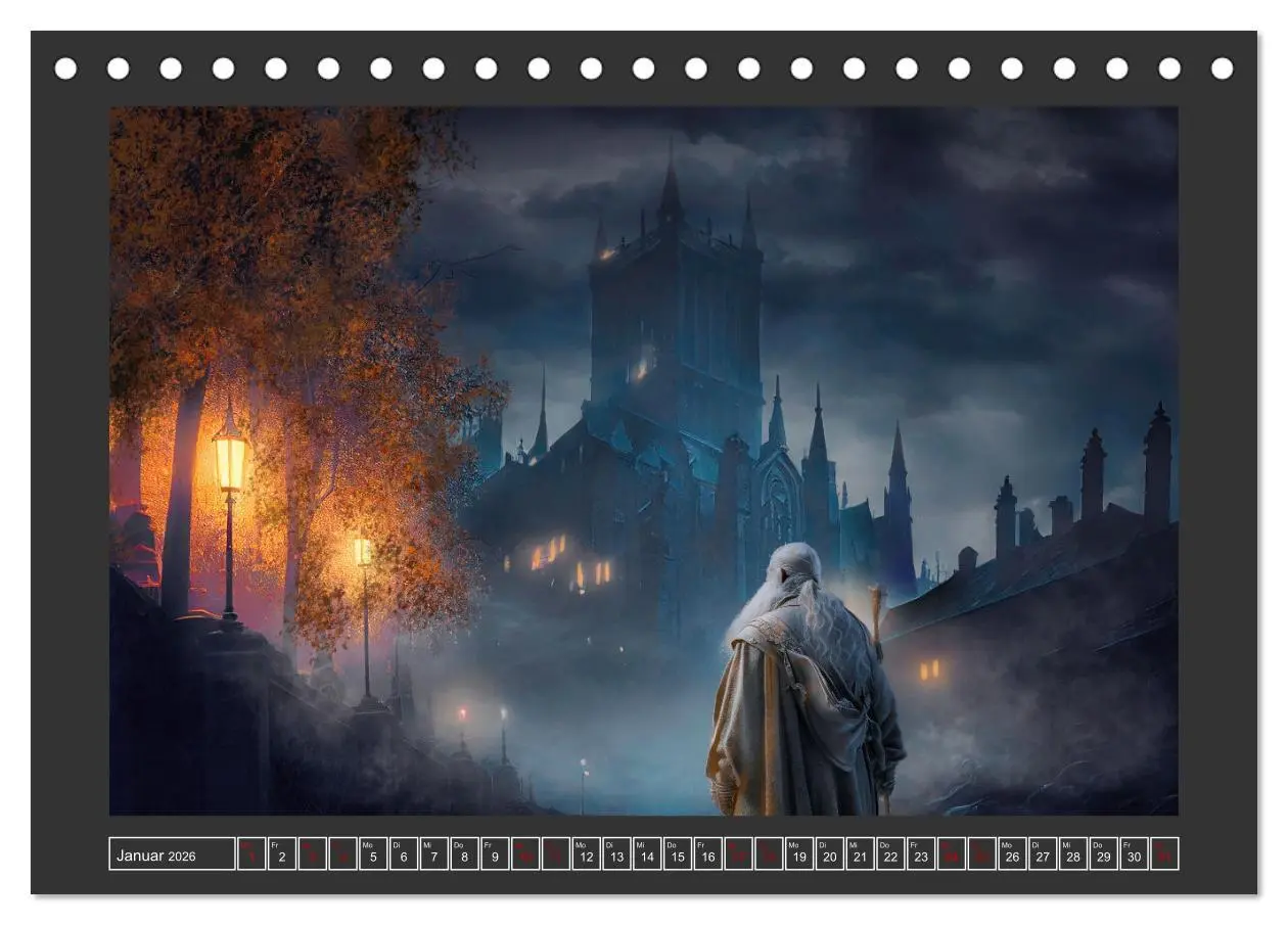 Bild: 9783457538388 | Geheimnisse der dunklen Stadt (Tischkalender 2026 DIN A5 quer),...