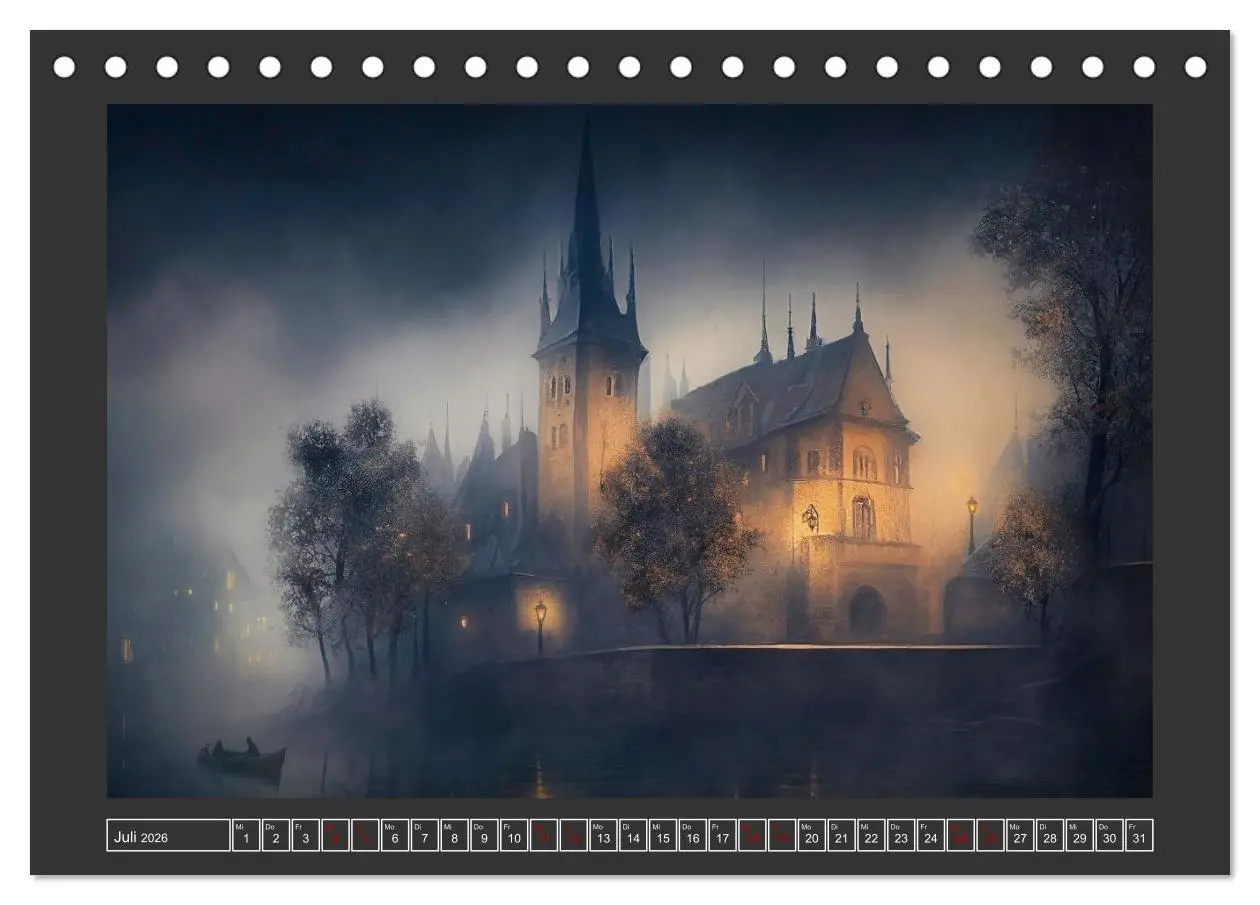 Bild: 9783457538388 | Geheimnisse der dunklen Stadt (Tischkalender 2026 DIN A5 quer),...