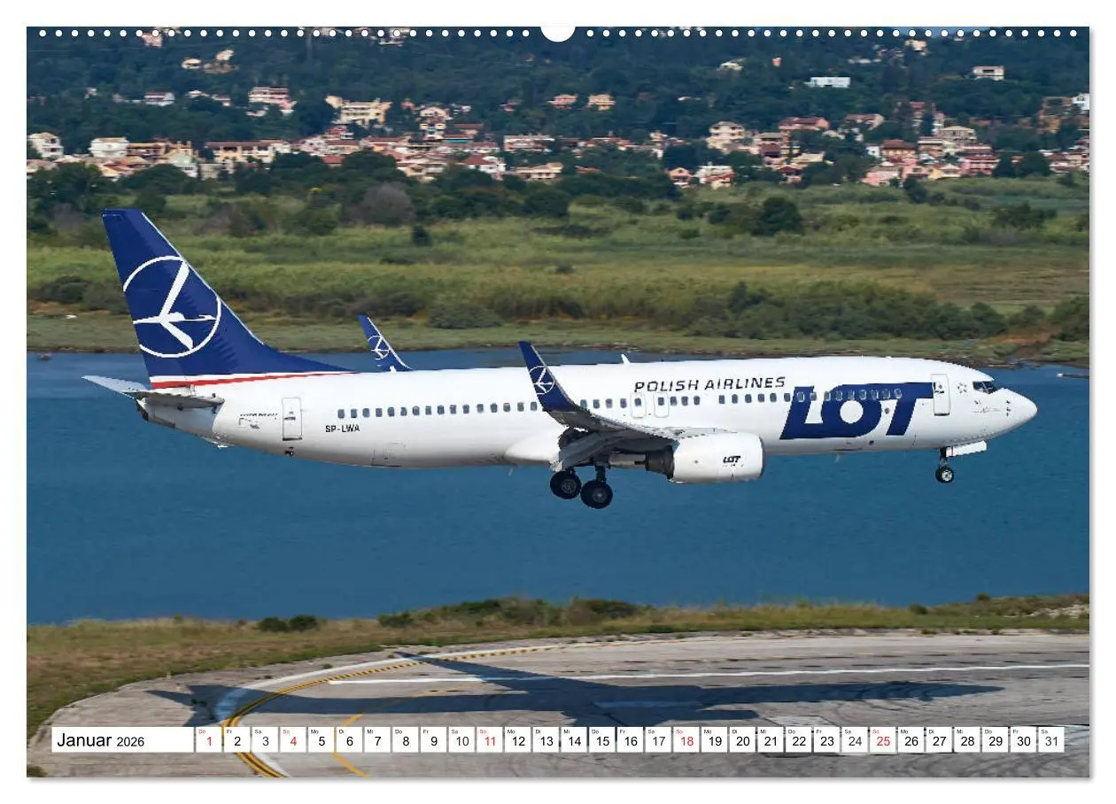 Bild: 9783457778388 | Flugzeuge auf Korfu (Wandkalender 2026 DIN A2 quer), CALVENDO...