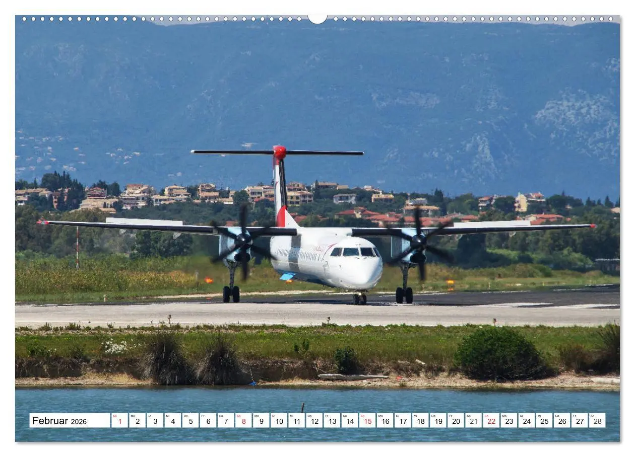 Bild: 9783457778388 | Flugzeuge auf Korfu (Wandkalender 2026 DIN A2 quer), CALVENDO...