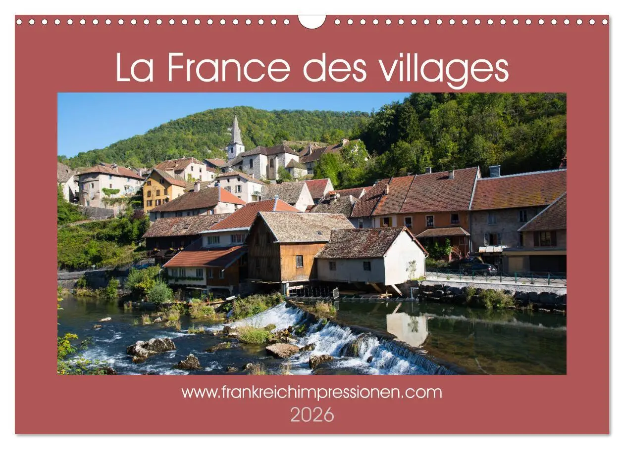 Cover: 9783516558388 | La France des villages (Calendrier mural 2026 DIN A3 vertical),...