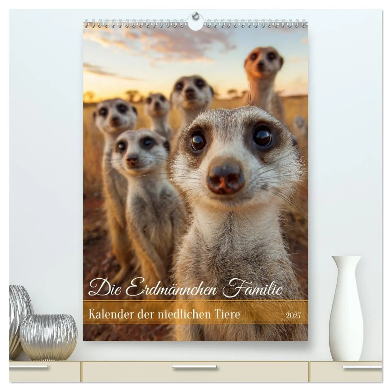 Cover: 9783516868388 | Die Erdmännchen Familie - Kalender der niedlichen Tiere...