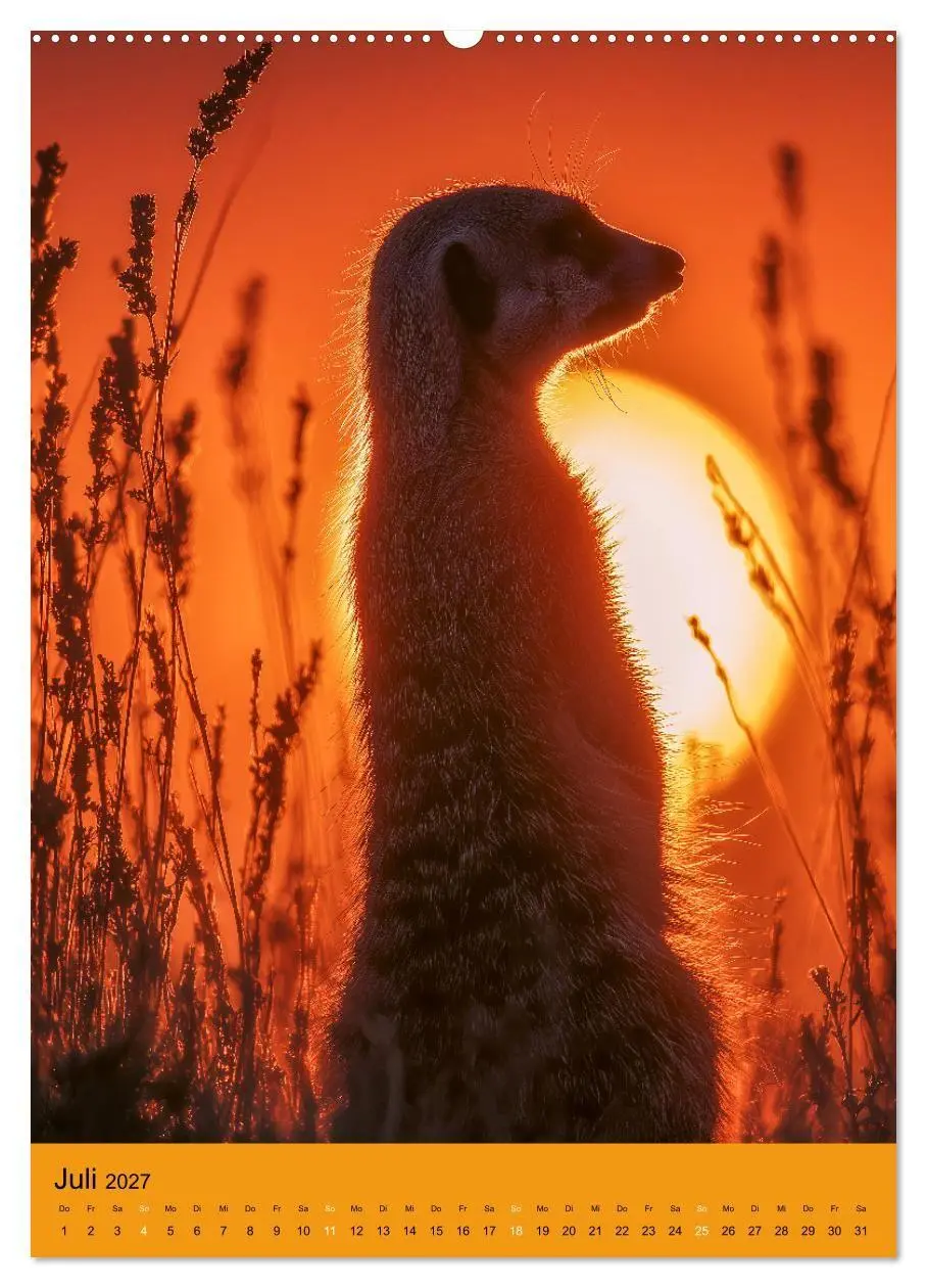 Bild: 9783516868388 | Die Erdmännchen Familie - Kalender der niedlichen Tiere...
