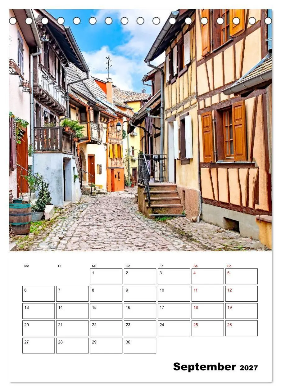 Bild: 9783569268388 | Elsass - Impressionen (Tischkalender 2027 DIN A5 hoch), CALVENDO...