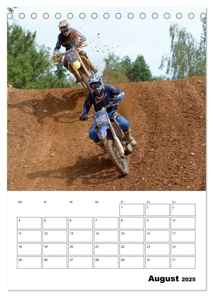 Bild: 9783457078488 | Motocross Terminplaner (Tischkalender 2025 DIN A5 hoch), CALVENDO...
