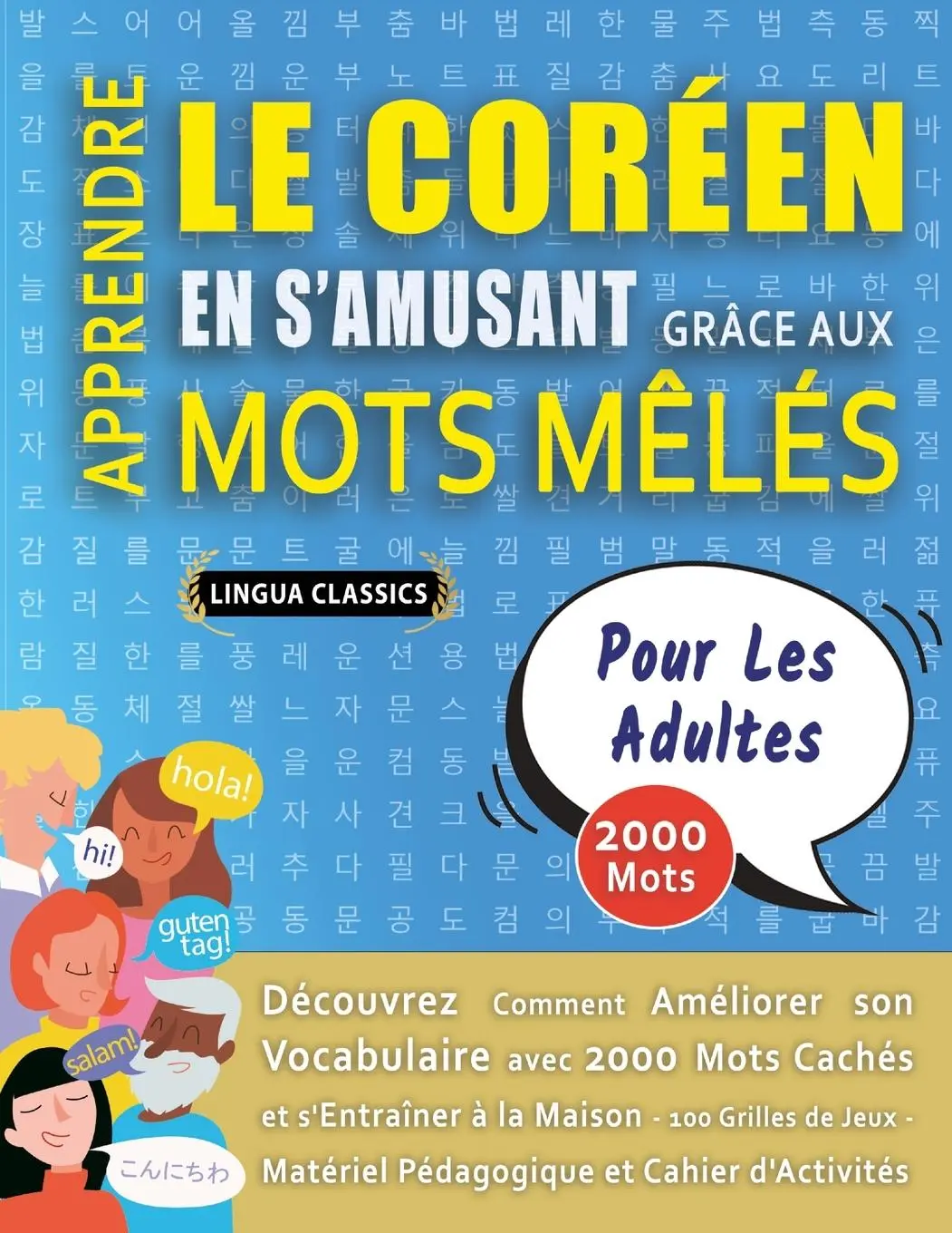 Cover: 9798349038488 | APPRENDRE LE CORÉEN EN S'AMUSANT GRÂCE AUX MOTS MÊLÉS - POUR LES...