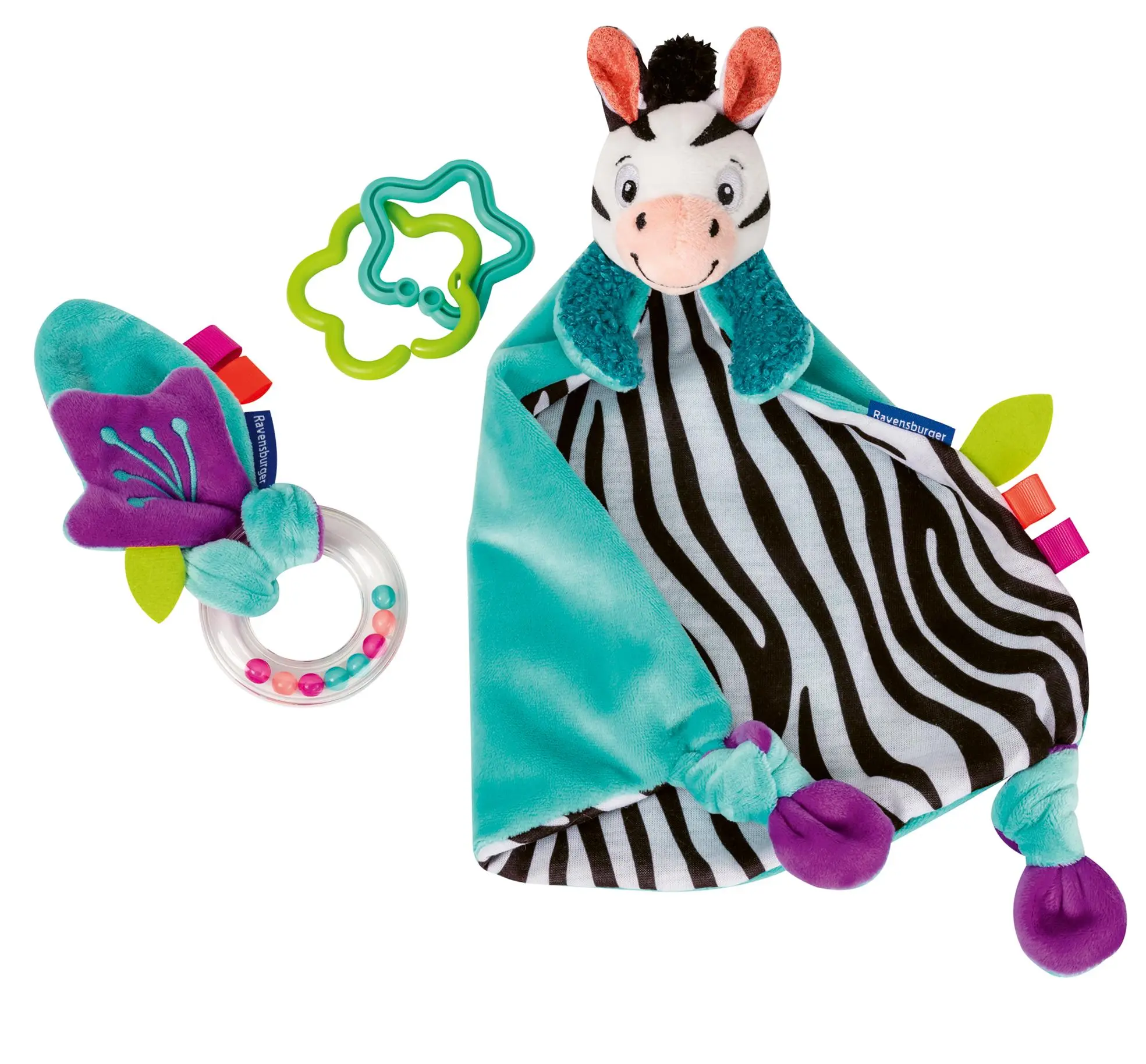 Cover: 4005556048588 | Play+ Fühlen, rasseln, spielen (Geschenk-Set: Zebra) - ab 0 Monate