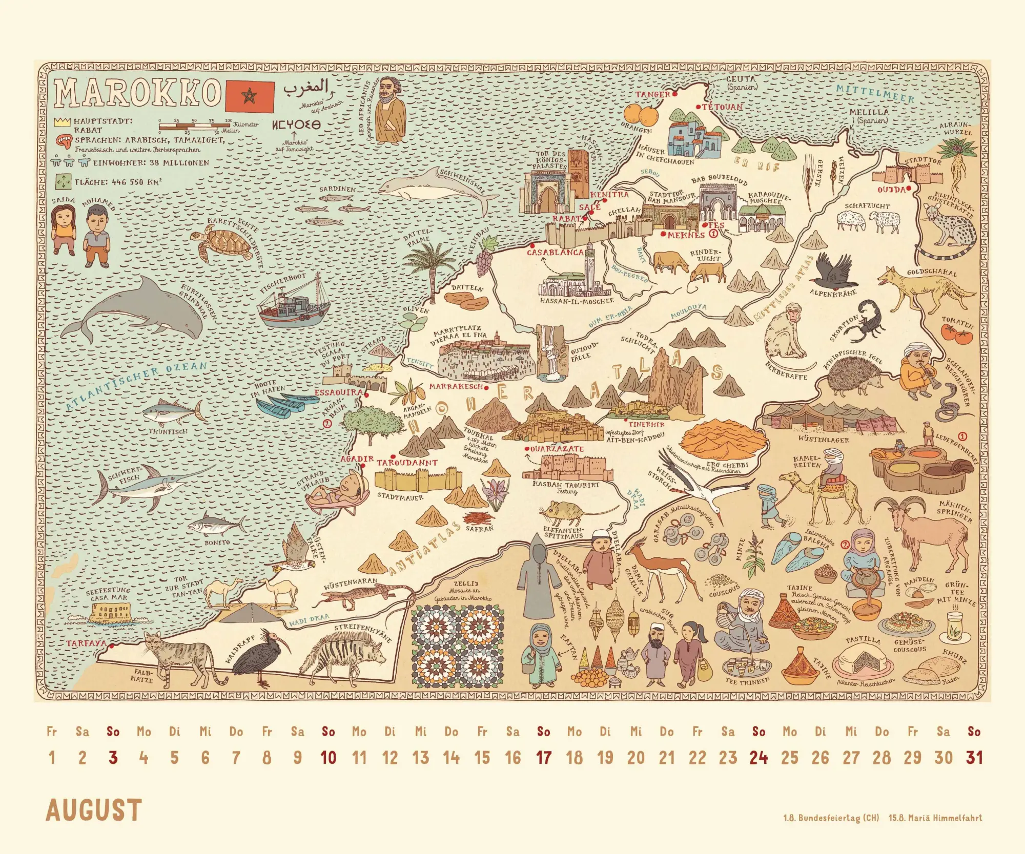 Bild: 4069095008588 | Alle Welt 2026 - Landkarten-Kalender von DUMONT- Kinder-Kalender...