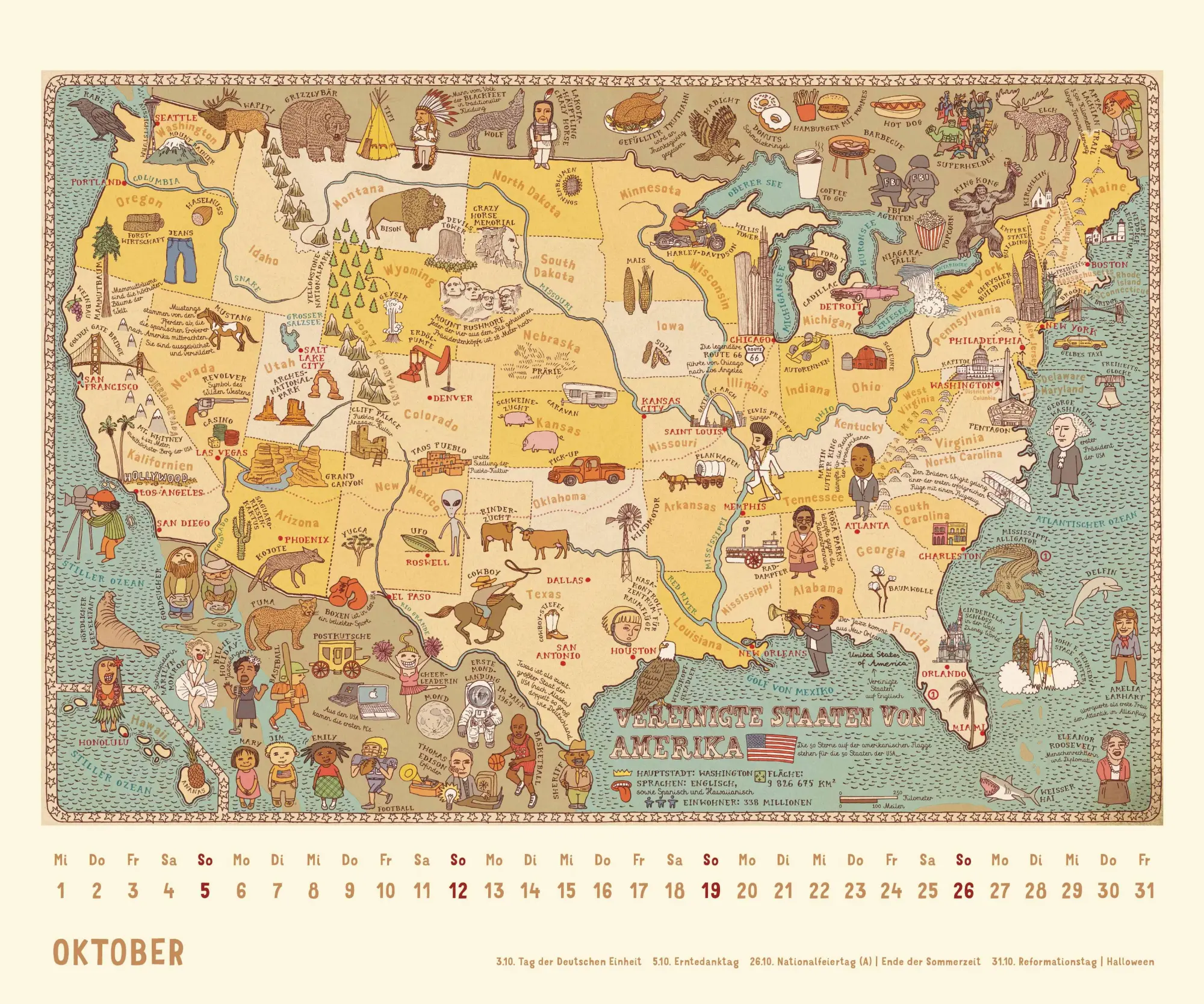 Bild: 4069095008588 | Alle Welt 2026 - Landkarten-Kalender von DUMONT- Kinder-Kalender...