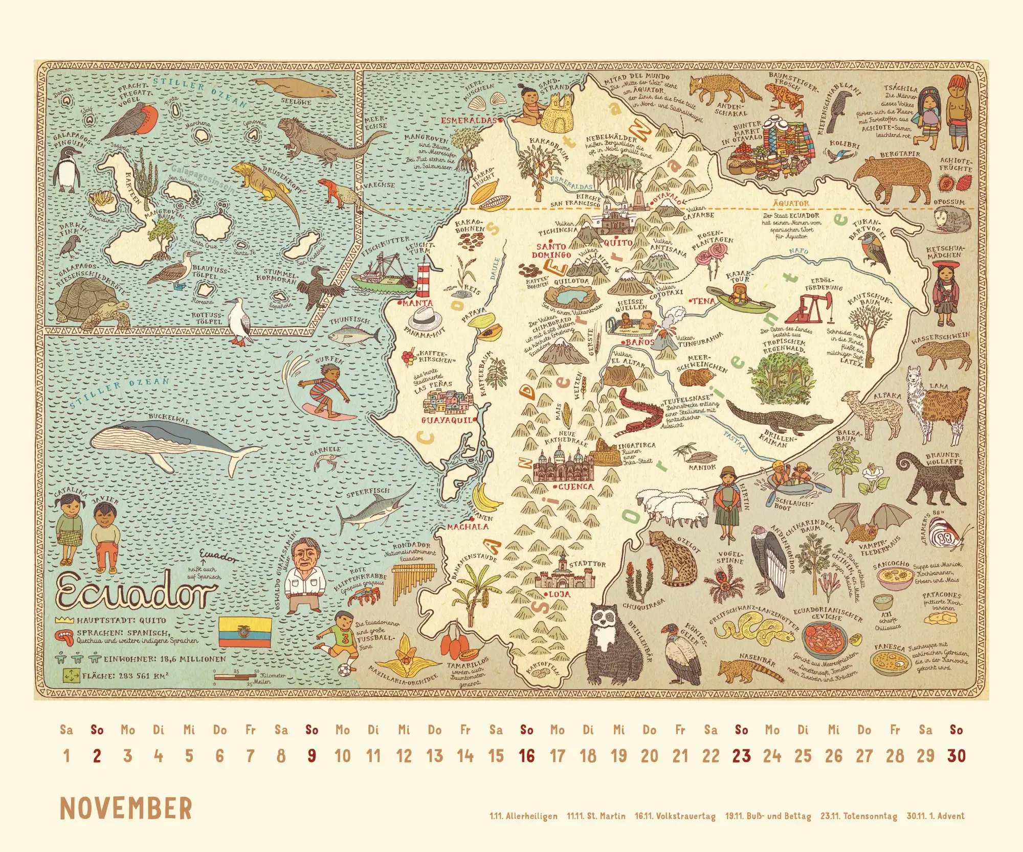 Bild: 4069095008588 | Alle Welt 2026 - Landkarten-Kalender von DUMONT- Kinder-Kalender...