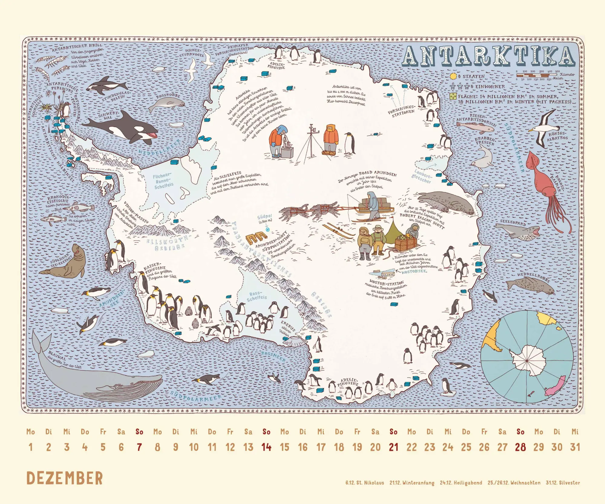 Bild: 4069095008588 | Alle Welt 2026 - Landkarten-Kalender von DUMONT- Kinder-Kalender...