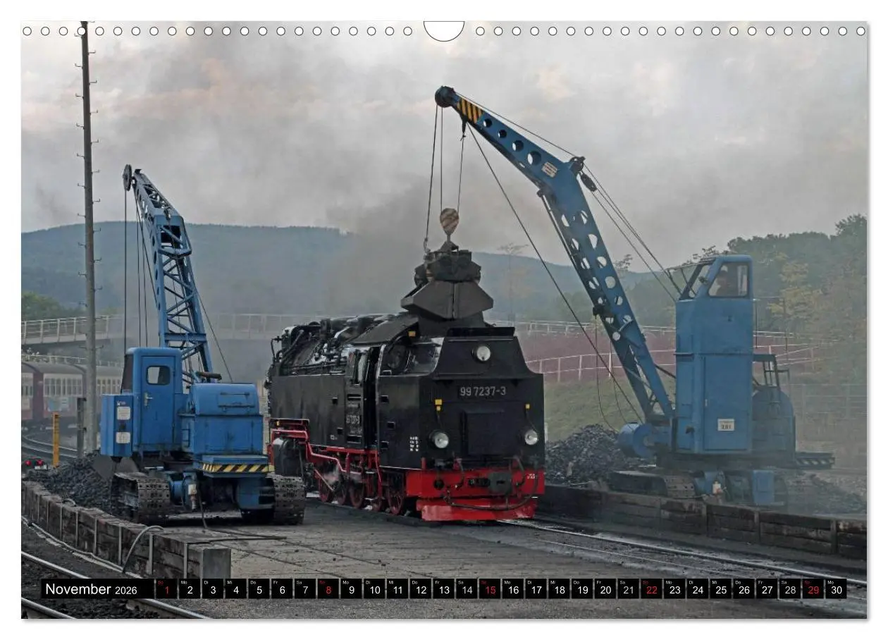 Bild: 9783516158588 | Die Brockenbahn - Mit Volldampf durch den Harz (Wandkalender 2026...