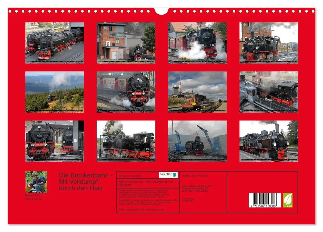 Bild: 9783516158588 | Die Brockenbahn - Mit Volldampf durch den Harz (Wandkalender 2026...