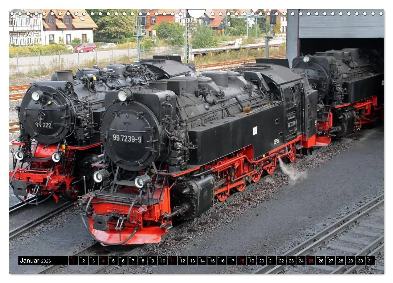 Bild: 9783516158588 | Die Brockenbahn - Mit Volldampf durch den Harz (Wandkalender 2026...